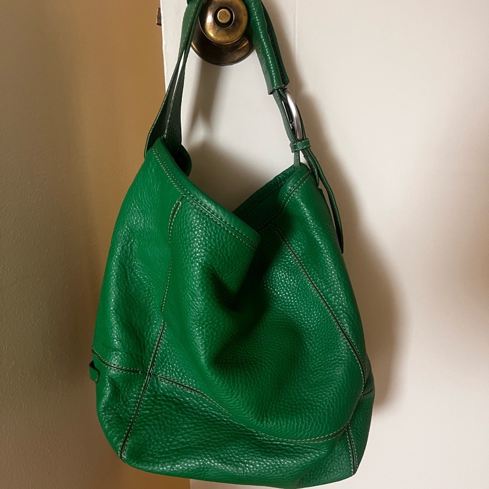 Michael Kors Emerald Green Leather Hobo